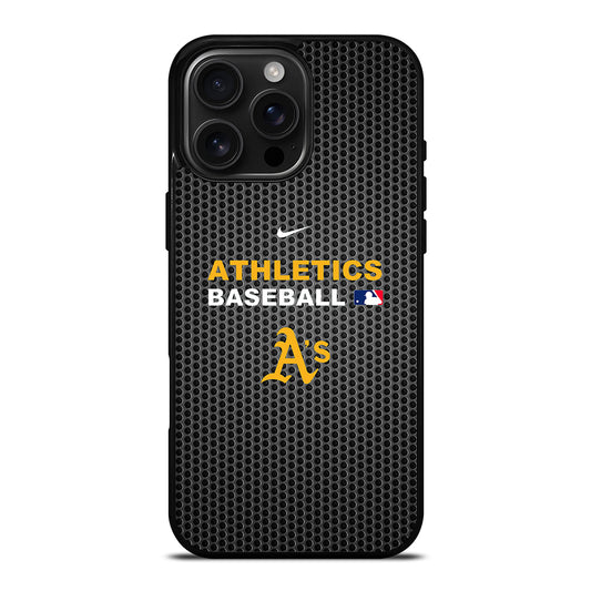 OAKLAND ATHLETICS METAL LOGO 2 iPhone Case Cover