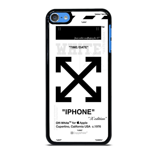 OFF WHITE BLACK CROSS iPod Touch Case Cover