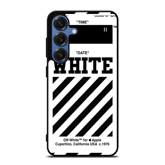 OFF WHITE BLACK STRIPE Samsung Galaxy Case Cover