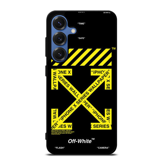 OFF WHITE YELLOW CROSS Samsung Galaxy Case Cover