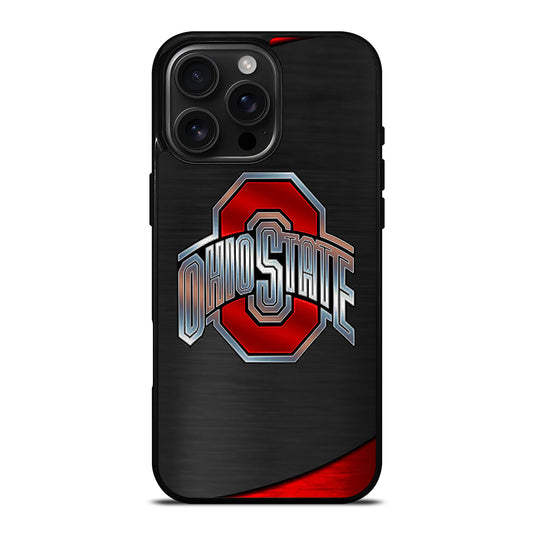 OHIO STATE BUCKEYES METAL LOGO iPhone Case Cover
