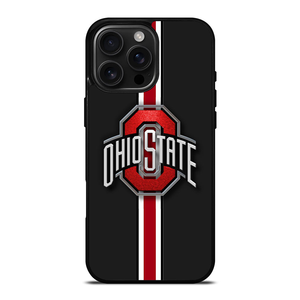 OHIO STATE BUCKEYES STRIPE LOGO iPhone Case Cover