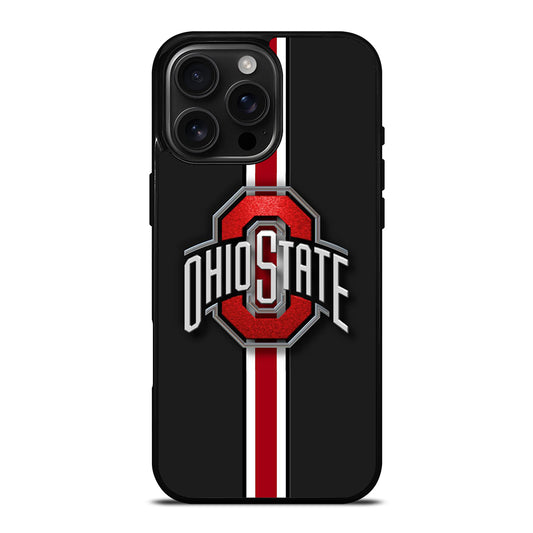 OHIO STATE BUCKEYES STRIPE LOGO iPhone Case Cover