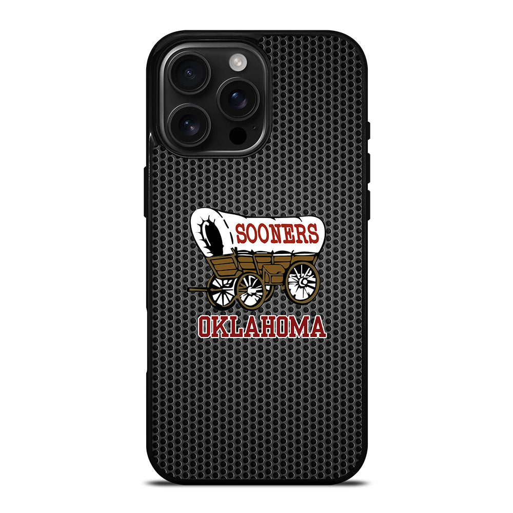 OKLAHOMA SOONERS METAL LOGO iPhone Case Cover