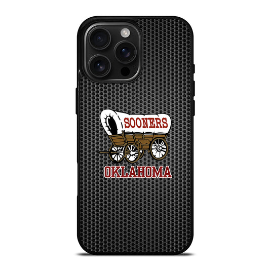 OKLAHOMA SOONERS METAL LOGO iPhone Case Cover