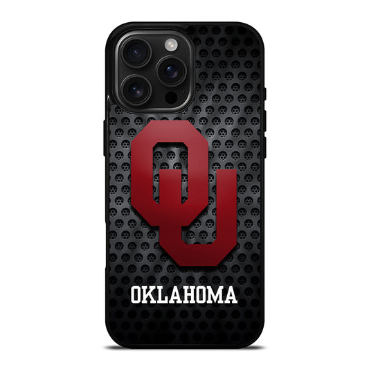 OKLAHOMA SOONERS NFL METAL LOGO iPhone Case Cover