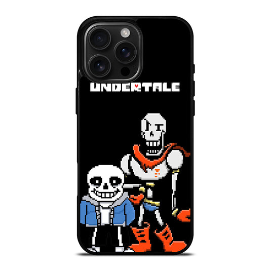 PAPYRUS AND SANS UNDERTALE 8BIT iPhone Case Cover
