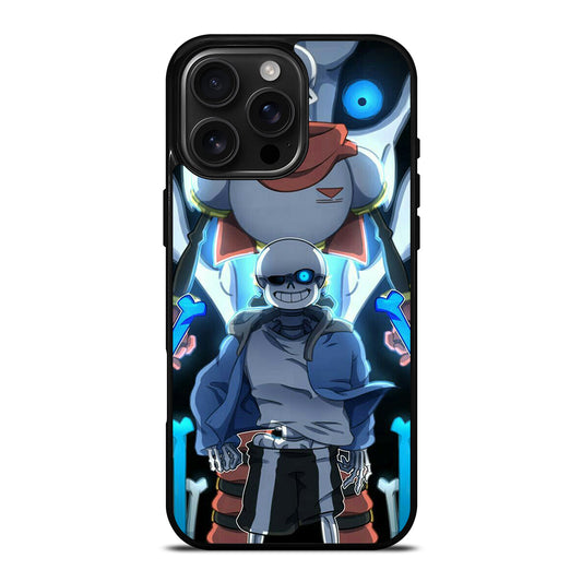 PAPYRUS AND SANS UNDERTALE SKULL iPhone Case Cover
