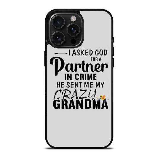 PARTNER IN CRIME GRANDMA 1 iPhone Case Cover