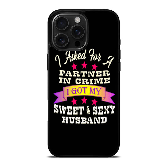 PARTNER IN CRIME HUSBAND iPhone Case Cover