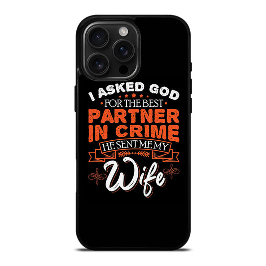 PARTNER IN CRIME WIFE iPhone Case Cover