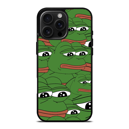 PEPE THE SMUG FROG PATTERN iPhone Case Cover