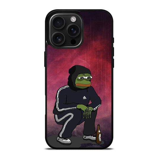 PEPE THE SMUG FROG SAD iPhone Case Cover