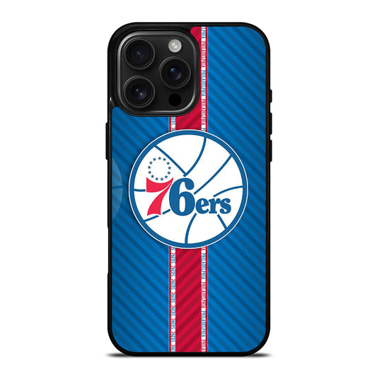 PHILADELPHIA 76ERS STRIPE EMBLEM iPhone Case Cover