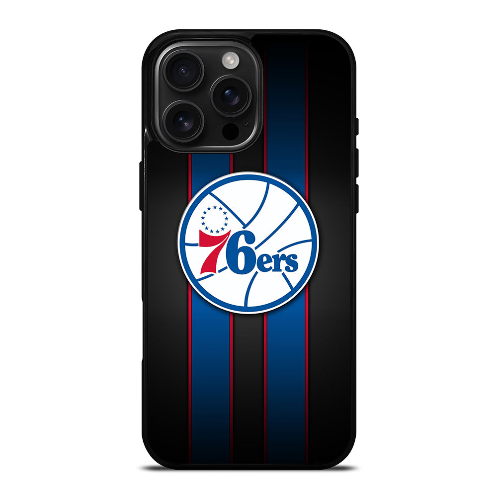 PHILADELPHIA 76ERS STRIPE LOGO iPhone Case Cover