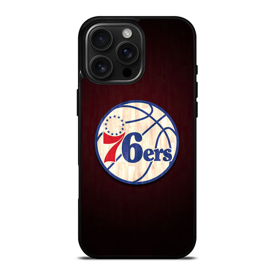 PHILADELPHIA 76ERS WOODEN LOGO iPhone Case Cover