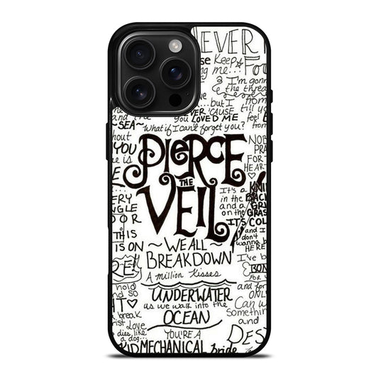 PIERCE THE VEIL LYRIC iPhone Case Cover