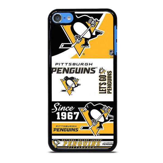 PITTSBURGH PENGUINS LOGO COLLAGE iPod Touch Case Cover