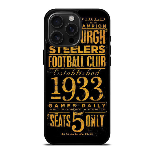 PITTSBURGH STEELERS 1933 FANS iPhone Case Cover
