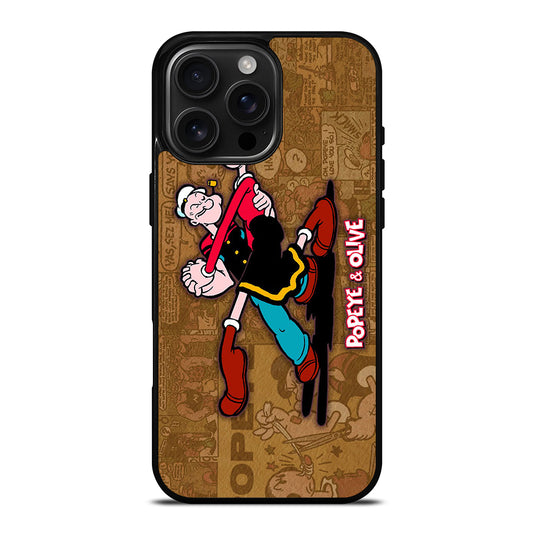 POPEYE AND OLIVE CARTOON iPhone Case Cover