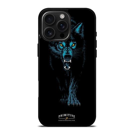 PRIMITIVE SKATEBOARDING LOGO WOLF iPhone Case Cover