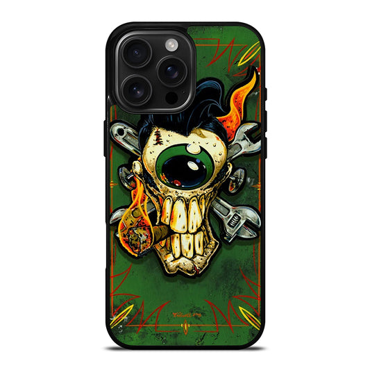 RAT FINK SKULL iPhone Case Cover