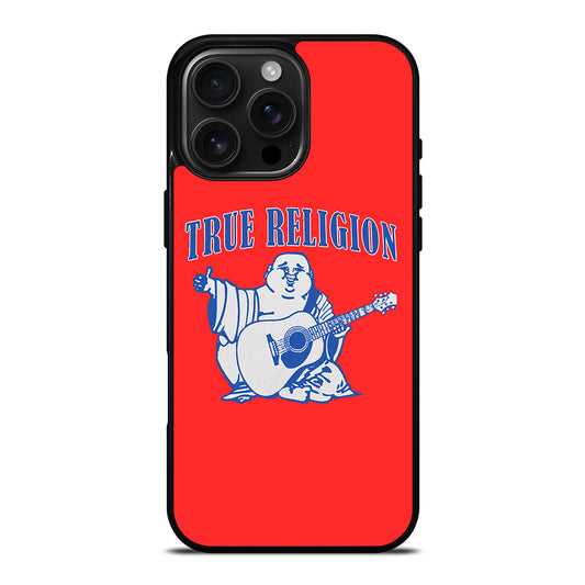 RED BIG BUDDHA TRUE RELIGION LOGO iPhone Case Cover