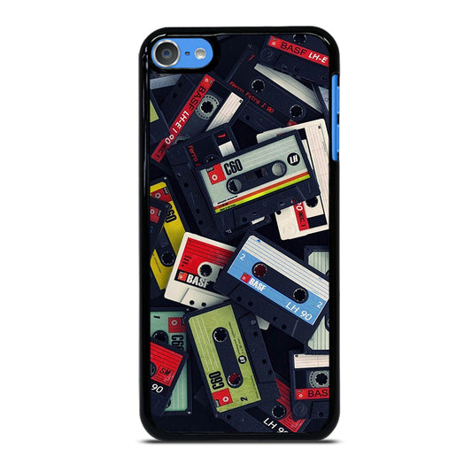 RETRO CASSETTE TAPE PATTERN iPod Touch Case Cover