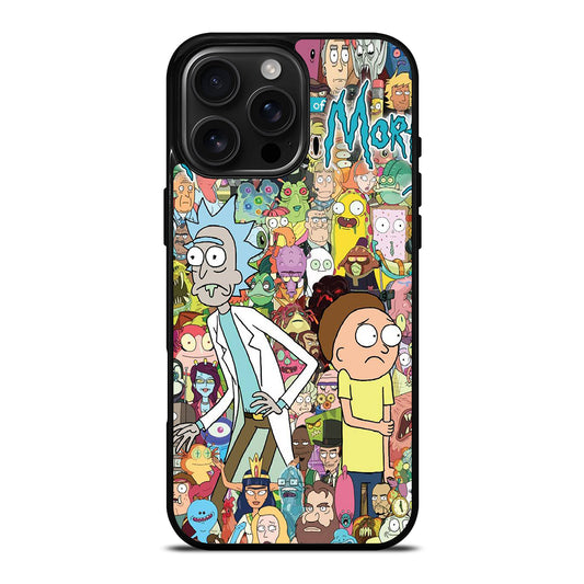 RICK AND MORTY CHHARACTER iPhone Case Cover