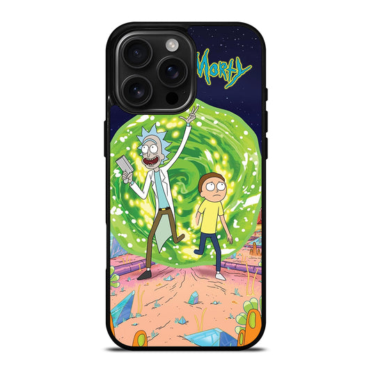 RICK AND MORTY IN PORTAL iPhone Case Cover