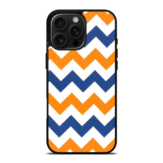 RILEY BLAKE ORANGE AND BLUE STRIPE iPhone Case Cover