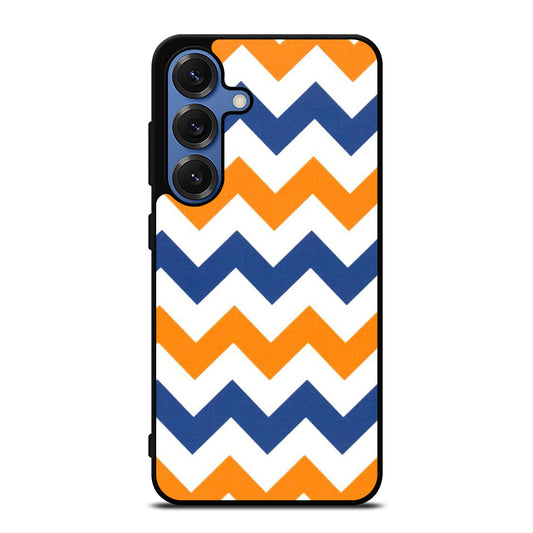 RILEY BLAKE ORANGE AND BLUE STRIPE Samsung Galaxy Case Cover