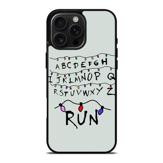 RUN STRANGER LIGHTS iPhone Case Cover