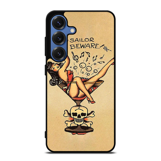 SAILOR JERRY BEWARE TATTOO Samsung Galaxy Case Cover