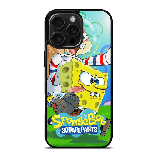 SANDY SQUIRREL AND SPONGEBOB SQUAREPANTS iPhone Case Cover