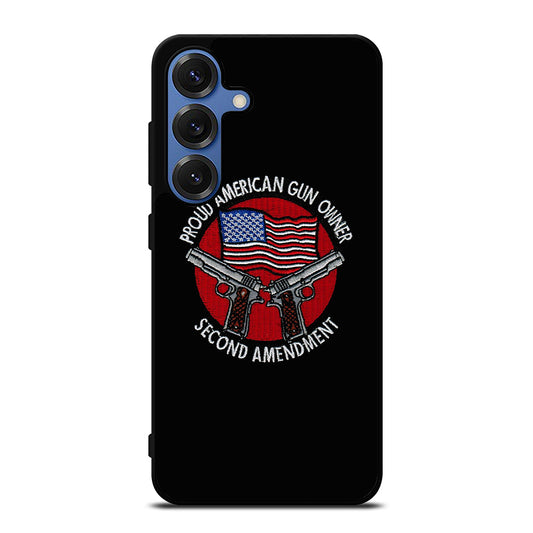 SECOND AMENDMENT AMERICAN GUN LOGO Samsung Galaxy Case Cover
