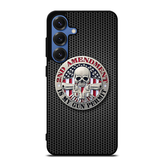 SECOND AMENDMENT AMERICAN GUN METAL LOGO Samsung Galaxy Case Cover