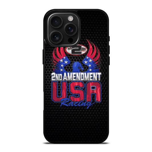 SECOND AMENDMENT LOGO METAL LOGO 2 iPhone Case Cover