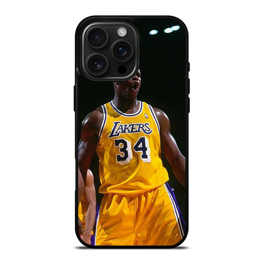 SHAQUILLE O'NEAL 34 LA LAKERS NBA iPhone Case Cover