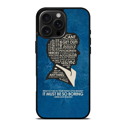 SHERLOCK HOLMES QUOTE iPhone Case Cover