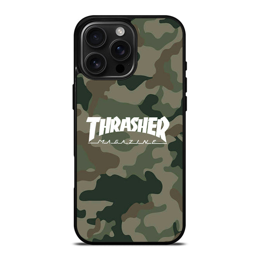 SKATEBOARD THRASHER CAMO LOGO iPhone Case Cover