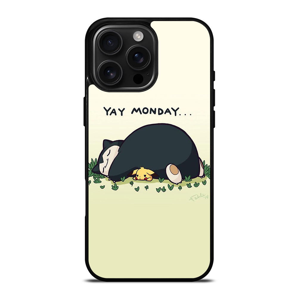 SNORLAX AND PIKACHU POKEMON iPhone Case Cover