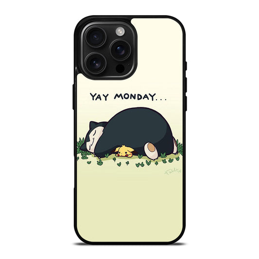 SNORLAX AND PIKACHU POKEMON iPhone Case Cover