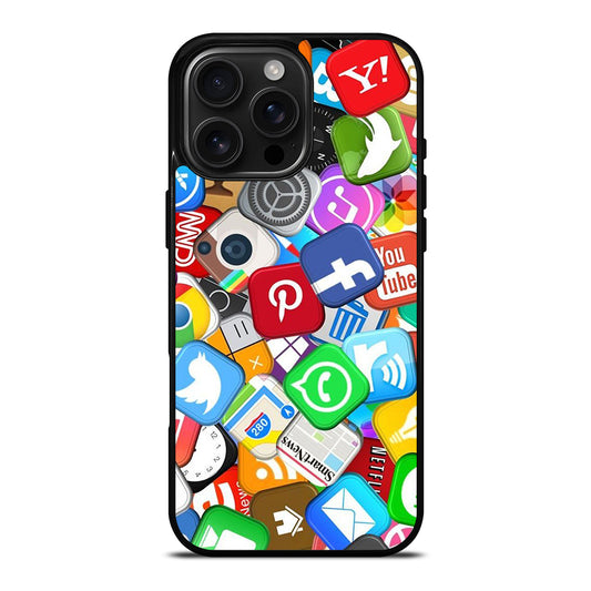 SOCIAL MEDIA LOGO iPhone Case Cover