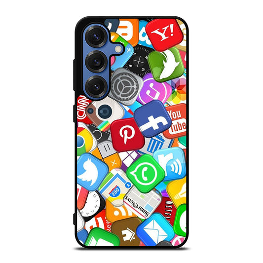SOCIAL MEDIA LOGO Samsung Galaxy Case Cover