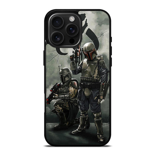 STAR WARS BOBA FETT MANDALORIAN ART iPhone Case Cover