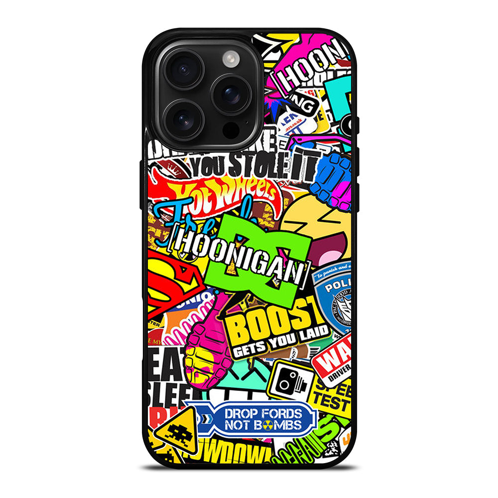STICKER BOMB DC HOONIGAN iPhone Case Cover