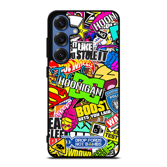 STICKER BOMB DC HOONIGAN Samsung Galaxy Case Cover