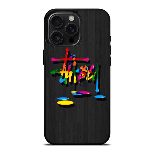 STUSSY PAINT LOGO iPhone Case Cover