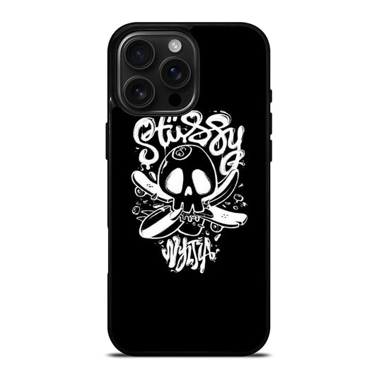 STUSSY SKULL LOGO iPhone Case Cover